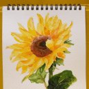 도전 수채화 이미지