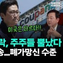 쿠팡 주가 폭락, 미국 주주들 뿔났다-김용남 "집단 소송 가능성 높아...패소시 폐가망신 수준" 이미지