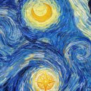 유화 B반 | AI로 살아 움직이는 반 고흐 별이 빛나는 밤 애니메이션