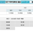 대구→청량산 버스시간표 이미지