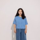 H&amp;M 여름 니트 가디건 추천 블루 반팔 니트 실착 후기
