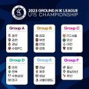 ⚽2023 GROUND.N K리그 U15&14 챔피언십⚽K리그 U18&17 챔피언십⚽K리그 U12&11 챔피언십⚽ 편성표 이미지