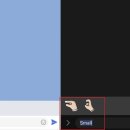 메신저 라인 ‘남혐 논란’…SMALL 입력시 집게손 이모티콘 자동생성 이미지