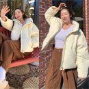 원희슈퍼 | 아일릿 원희 겨울 아우터 속 SUPERDRY 빈티지룩 여성패딩 착용 후기