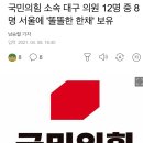 국민의힘 소속 대구 의원 12명 중 8명 서울에 '똘똘한 한채' 보유 이미지