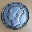 1872년 발행 영국의 1 Shilling 이미지