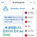 캄보디아 공항 입국 시 E-Arrival 작성법 이미지