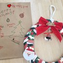 크리스마스 위빙 리스 | 오늘] 크리스마스리스☆#양말목공예#양말목크리스마스리스#수업후기#안산시흥양말목공예#감성위빙아트...