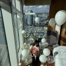 보니스플라워 | [니스플라워] 부산파크하얏트 마리나스위트코너오션뷰 호텔프로포즈 생화꽃장식