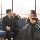 더파란 | 더브라이드 스튜디오 18 - 햅뻔씬 &amp; 파란쇼파 노을씬 후기.흑백 감성과 노을 합성의 매력