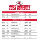 2023 Chiefs 경기일정 발표 이미지