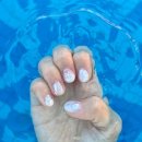 쉬머네일 (Shimmer Nail) | [광명] TTUA 네일뚜아_8월 이달의 아트 ‘쉬머베일’로 완성한 여름 손끝💅🏻🤍