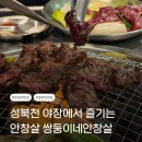 성신숯불생고기 | 성신여대맛집 성북천 야장에서 즐기는 생고기 쌍둥이네 안창살