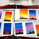 부드러운 오일파스텔로 그리는 풍경화 이미지