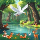 숲속의오리 이미지