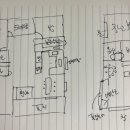 포항 오천 본동 별동 건축 상담 --- 기본내용에 1차 평면 의견입니다. 이미지