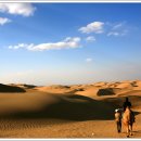 황사의 발원지 향사막(중국) 이미지