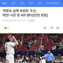 '박준순 실책 속죄포' 두산, 순위 역전! 시즌 첫 4위 됐다[인천 현장] 이미지
