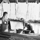 개울가 세탁 이미지