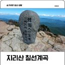지리산 산마루힐링센터 | 100대명산 함양 지리산 칠선계곡 코스 예약 탐방후기