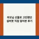 (주)파이엔터테인먼트 | 부모님 선물로 고민했던 실버봇 직접 알아본 후기