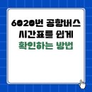 6020 | 6020번 공항버스 시간표를 쉽게 확인하는 방법