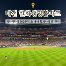 대전 한화생명볼파크 외야지정석 502구역 11열 시야 직관 후기