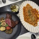 대전충남양돈농협 포크빌 축산물공판장 | 나성동 맛집] 분위기 좋은 세종 파스타 탑티어 맛집, &#34;에이트&#34; (베이컨 토마토 파스타, 스테이크 후기)