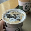 꽃다방 | 서대문 골목카페 꽃다방 후기 카페라떼와 흑임자라떼