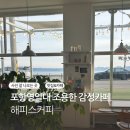 해피스커피 | 포항 영일대 번잡하지 않고 여유로운 오션뷰 카페 해피스커피 애견동반까지!