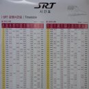 수서발 SRT 고속철 운행시간표 & 운임표 이미지