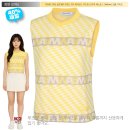 JMS 골프 | 부천K2 와이드앵글 여성 골프웨어 추천 | CO 체커보드 루즈핏 브이넥 베스트 L (Yellow) 선물 가이드