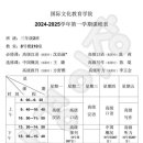 남경사범대학 2024년 가을학기 어학연수 고급반(3학년) 시간표 이미지