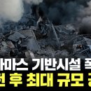 이스라엘, 하마스 기반시설 폭격... “개전 후 최대 규모 공격” 이미지