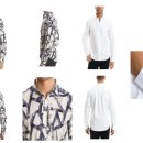 알마니익스체인지(2종류)/Geo Print Shirt, Cotton Basic Shirt /X-large 이미지