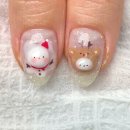 아띠네일 | 보라매역 겨울 네일, 크리스마스 네일 내돈내산 후기 | 네일아띠