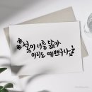 바른 글씨 캘리그라피 쇼핑하우