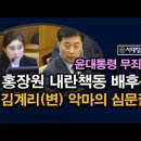 홍장원 내란에 배후세력 있다, 윤통의 김계리 변호사의 놀라운 심문 시대정신연구소 이미지