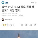 북한, 한미 SCM 직후 동해상 탄도미사일 발사 이미지