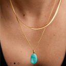 nuPC | 하기, Aria Gemstone Pendant 아마조나이트 천연석 펜던트 내돈내산 후기 (한국에서도 공홈 구매 가능!)