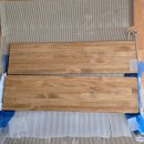 브로우드 | 저렴한 그릇장 상판 휘어짐 해결. 브로우드 미송 원목 상판 교체 사용 후기