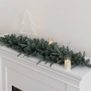 장식벽 | 크리스마스 가랜드로 집안 분위기 완벽 변신! 고급스러운 회색빛 무장식 벽 장식 후기