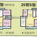 둔촌주공아파트 저층 25평형 평면도 이미지