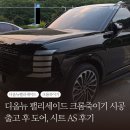현대블루핸즈(영덕점) | 디올뉴 팰리세이드 크롬죽이기 시공 후기 + 인수 후 블루핸즈 AS (도어, 시트)