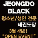 정도태권도장 블랙 이미지
