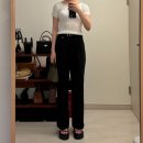 모나미세탁 | 여름 슬랙스 추천, ESSENTIAL NORA SET-UP PANTS 후기 및 사이즈 팁, 화이트 블랙 S M 사이즈 비교해...