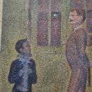 콩테 인물화 & 어반스케치 | 쇠라의 <서커스 사이드쇼>는 빛과 구조, 인간 군상을