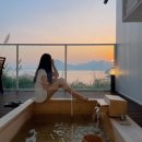 바람의언덕 호텔&리조트 | 경남 거제 숙소 히노끼 펜션 ‘바람의 언덕 리조트’ 야외 노천탕과 바비큐