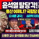 윤석열 탈당각 레임덕 가속 이미지