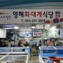 죽도시장2길 | 포항 출장러 찐맛집 발견｜죽도시장 영해회대게식당 대게 후기